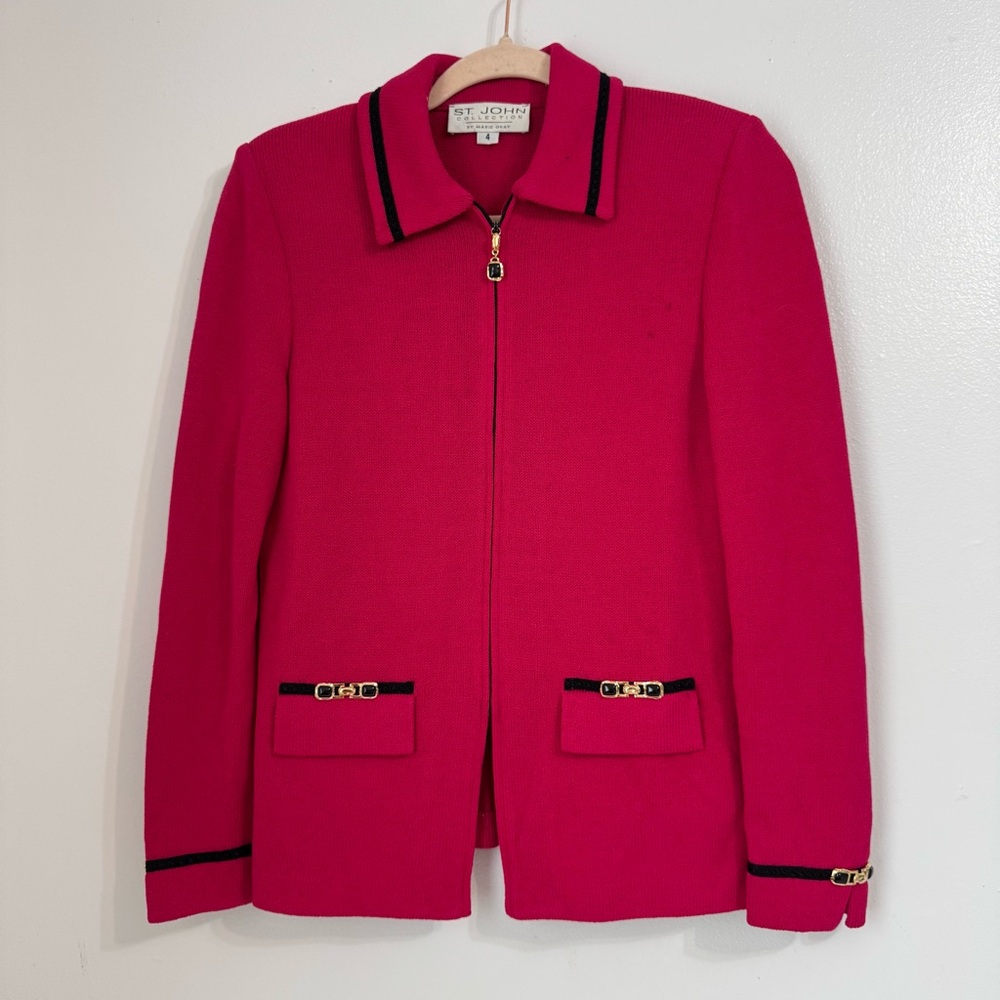 ST. JOHN COLLECTION Couture Knit Blazer Jacket